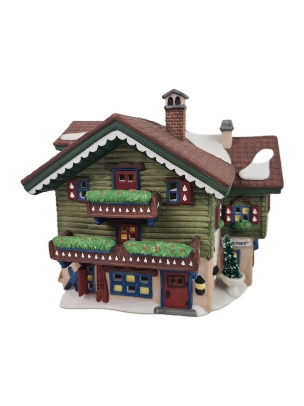 Department 56 "Sport Laden" 5612-0 Christmas Alpine Village Series House Vntg